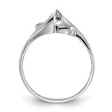 14k White Gold Polished Pearl Ring Mounting - Y2-2AD6F436-5907