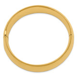 14k 13/16 High Polished 20.00mm Hinged Oval Bangle Bracelet