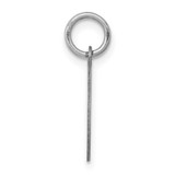 14K White Gold Round Disc Charm - XW-71086CE7-7021