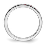 14k White Gold Ruby and Diamond Band - RM-A2172599-8018