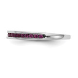 14k White Gold Ruby Complete Channel Band - RM-6949ACEF-6557