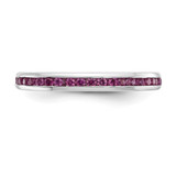 14k White Gold Ruby Complete Channel Band - RM-6949ACEF-6557