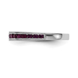 14k White Gold Ruby Complete Channel Band - RM-CCD2BE43-3450