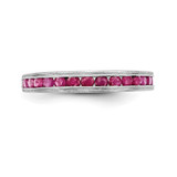 14k White Gold Ruby Complete Channel Band - RM-CCD2BE43-3450