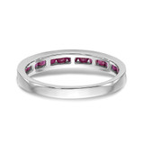 14k White Gold Ruby Complete Channel Band - RM-CCD2BE43-3450