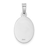14k White Gold Saint Christopher Medal Charm - XR-105934C4-5722