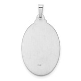 14k White Gold Saint Christopher Medal Pendant - XR-C2AEB0DB-2464