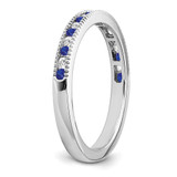 14k White Gold Sapphire and Diamond Band - RM-C14BBA5E-4092