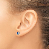 14k White Gold Sapphire and Diamond Earrings - EM-BEA2B53B-4924