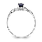 14k White Gold Sapphire Birthstone Ring - XB-D7B020BD-3362