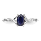 14k White Gold Sapphire Birthstone Ring - XB-D7B020BD-3362