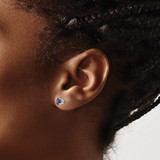 14k White Gold Sapphire Earrings - XE-CF5A8712-5379