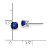 14k White Gold Sapphire Earrings - XE-CF5A8712-5379