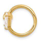 14k 14 Gauge Polished CZ Cartilage Ring - BD-8DDC2FF9-8723