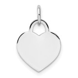 14k White Gold Small Engravable Heart - XW-2A16D230-4802