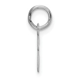 14k White Gold Small Script Letter E Initial Charm - YC-86A94A15-3674