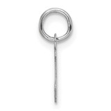 14k White Gold Small Script Letter J Initial Charm - YC-C30FD897-8934