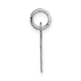 14k White Gold Small Script Letter M Initial Charm - YC-2152F94C-6100