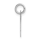 14k White Gold Small Script Letter O Initial Charm - YC-1DF2F874-4052