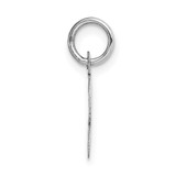 14k White Gold Small Script Letter S Initial Charm - YC-9C1EF809-2679