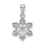 14k White Gold Snowflake Pendant - YC-5193A74C-2385