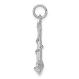 14K White Gold Solid Polished 3-D Anchor Charm - K1-8CCCF553-9366