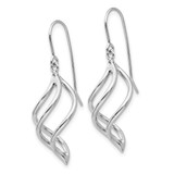 14K White Gold Swirl Dangle Earrings - Z1-A960E2C5-7916