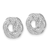 14k White Gold Swirl Diamond Jacket Earrings - EJ-D3ECAA6A-6940