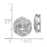 14k White Gold Swirl Diamond Jacket Earrings - EJ-D3ECAA6A-6940