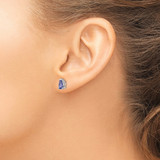 14k White Gold Tanzanite Earrings - XE-BFD9AD31-7190