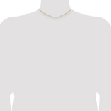 14k 14 inch 1.2mm Parisian Wheat with Lobster Clasp Chain