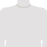 14K 14 inch 1.4mm Round Open Link Cable with Lobster Clasp Chain