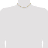 14K 14 inch 1.8mm Flat Figaro with Lobster Clasp Chain