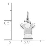 14k White Mini Boy Love Charm