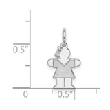 14k White Mini Girl Hugs Charm