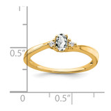 14K White Topaz and Diamond Ring - RM-DBC2E803-2469