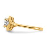 14k White Topaz and Diamond Ring - XB-CFDC9388-3052