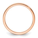 10K Rose Gold 1.2mm Half Round Polished Stackable Band Size 8.5