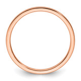 10K Rose Gold 1.2mm Half Round Satin Stackable Band Size 4.5