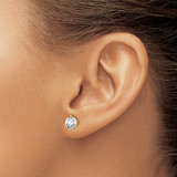 14k Yellow Gold 1 1/2 ctw Certified Lab Grown Diamond VS+ F+ Round 3 Prong Heavy Wt. Stud Earrings