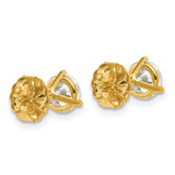 14k Yellow Gold 1 3/4 ctw Lab Grown Diamond VS+ F+ Round 3 Prong Heavy Wt. Stud Earrings