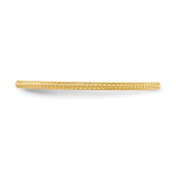 14K Yellow Gold 1.2mm Beaded Stackable Band Size 8