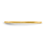 14K Yellow Gold 1.2mm Half Round Satin Stackable Band Size 4.5