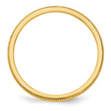 14k Yellow Gold 1.5mm Milgrain Stackable Band Size 7.5