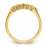 14k Yellow Gold 1/10 carat Diamond and Ruby Complete Band - RM-B460C86E-3103