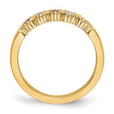 14k Yellow Gold 1/10 carat Diamond and Ruby Complete Band - RM-CAA9CE55-6739