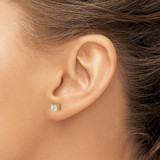14k Yellow Gold 1/2 ctw Lab Grown Diamond VS/SI+ G+ Round 4 Prong Heavy Wt. Stud Earrings