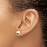 14k Yellow Gold 2 ctw Certified Lab Grown Diamond VS/SI+ G+ Round 3 Prong Heavy Wt. Stud Earrings