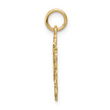 14k 16 in a Heart Charm