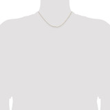 14K 16 inch .5mm Box with Lobster Clasp Chain